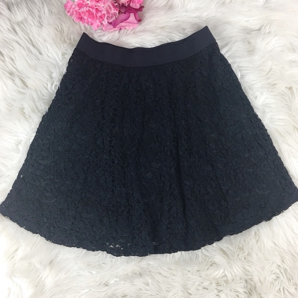 LC Lauren Conrad Dresses & Skirts - Lauren Conrad | Black Lace | A-line Skirt